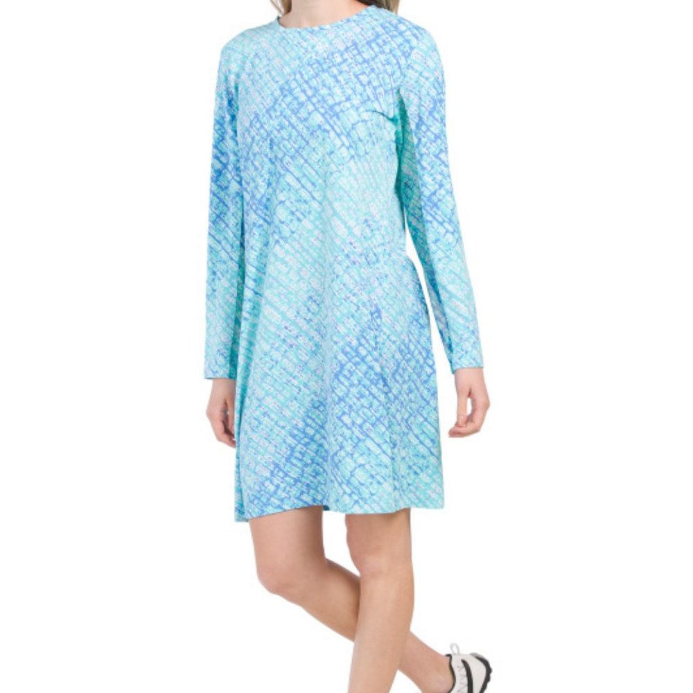 IBKUL Icefil COOL  Long Sleeve golf Dress UPF 50 L